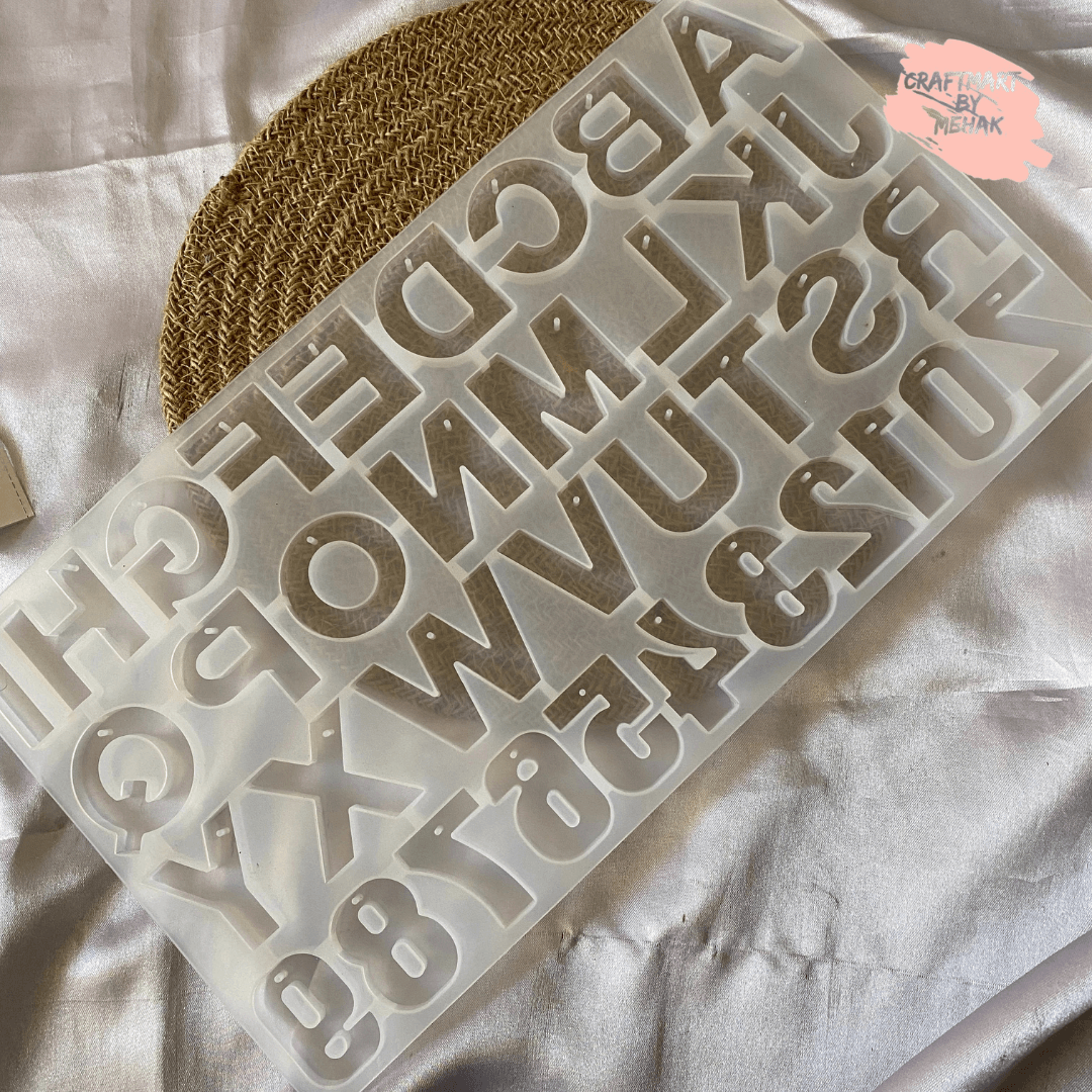Reverse alphabet keychain mould