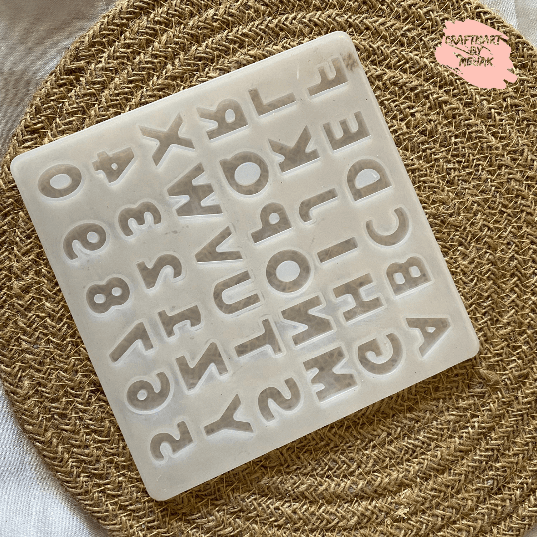 Keychain/ Jewellery small alphabet Mould