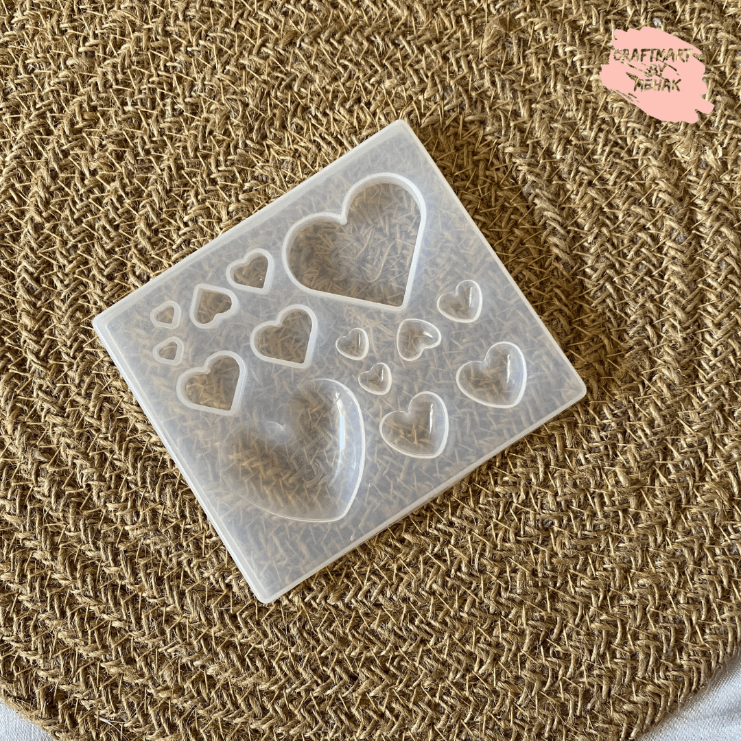 Keychain/ Jewelry multi heart Mould